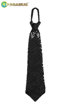 CRAVATTA PAILLETTES NERA